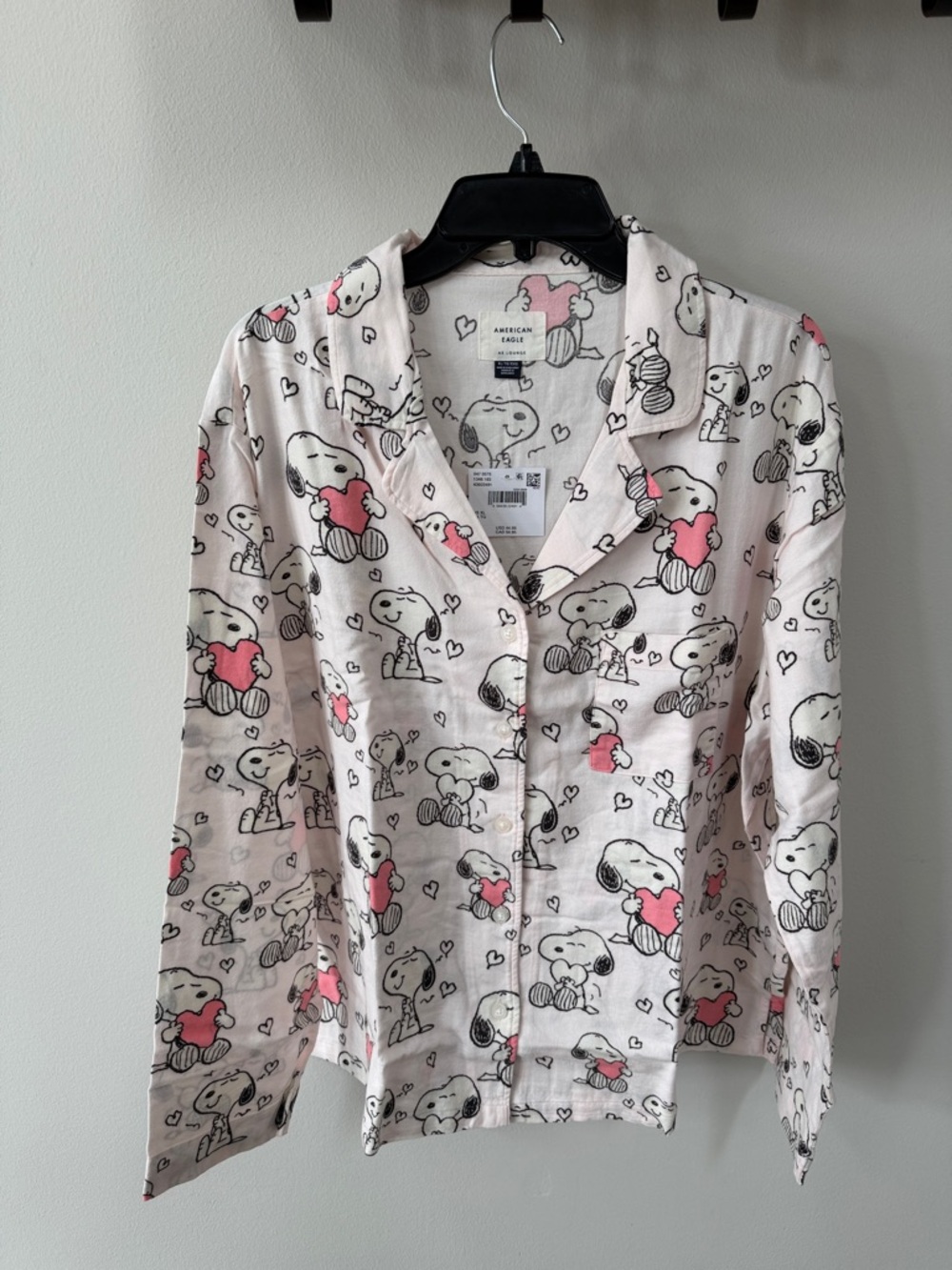 American Eagle Snoopy Heart Pajama Set - Picture 4 of 10